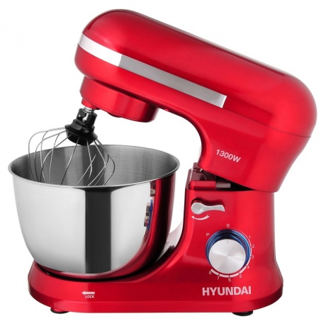 Миксер планетарный Hyundai HYM-S6451 красный - фото 1