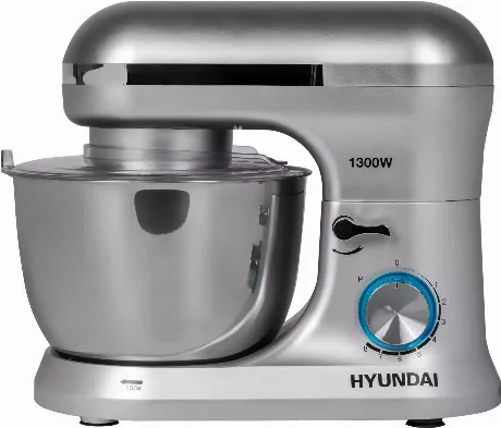 Миксер планетарный Hyundai HYM-S6551 серебристый