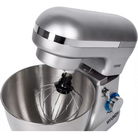 Миксер планетарный Hyundai HYM-S6551 серебристый - фото 4