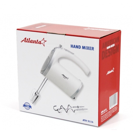 Миксер ручной Atlanta ATH-3114 белый - фото 6