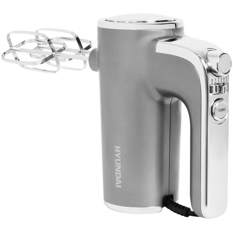 Миксер ручной Hyundai HYM-H5691 600Вт серебристый - фото 4