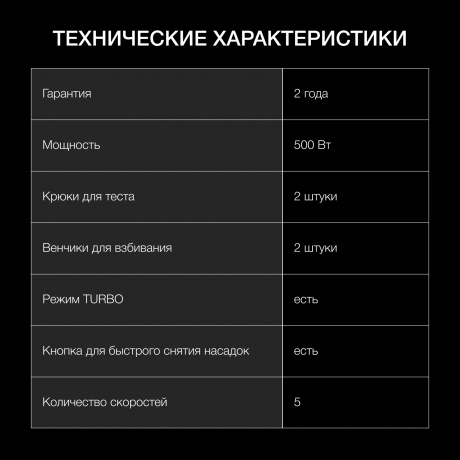 Миксер ручной Hyundai HYM-H4501 500Вт белый/серый - фото 18