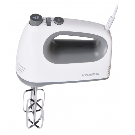 Миксер ручной Hyundai HYM-H4501 500Вт белый/серый - фото 3