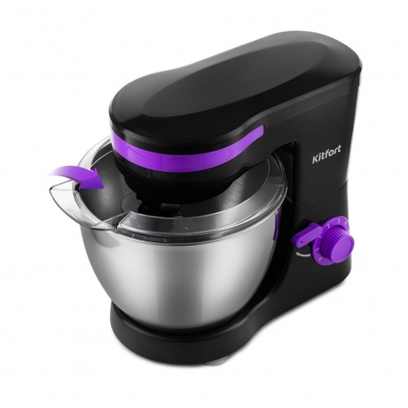 Миксер планетарный Kitfort КТ-3044-1 черно-фиолетовый - фото 5