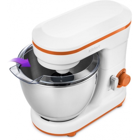 Миксер планетарный Kitfort КТ-3045-3 бело-оранжевый