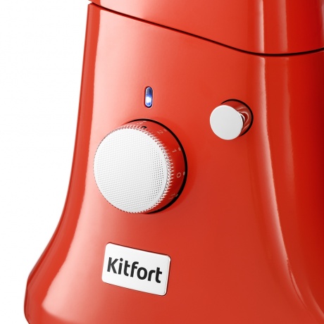 Цельнометаллический планетарный миксер Kitfort КТ-3037-3 красный, 1500 Вт. - фото 6