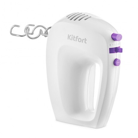 Миксер Kitfort КТ-3071-1 бело-фиолетовый - фото 2