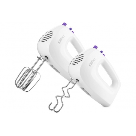 Миксер Kitfort КТ-3071-1 бело-фиолетовый - фото 5