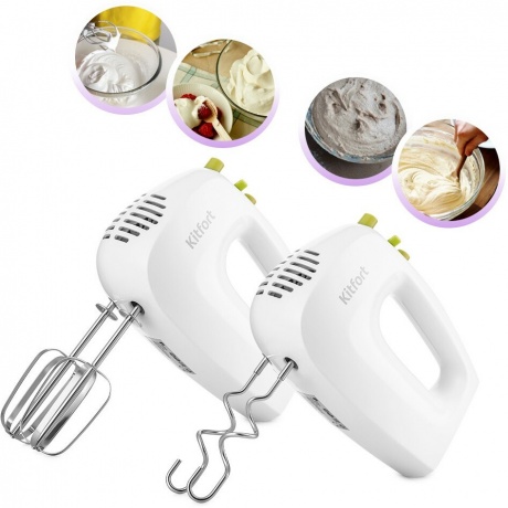 Миксер Kitfort КТ-3071-2 бело-салатовый - фото 4