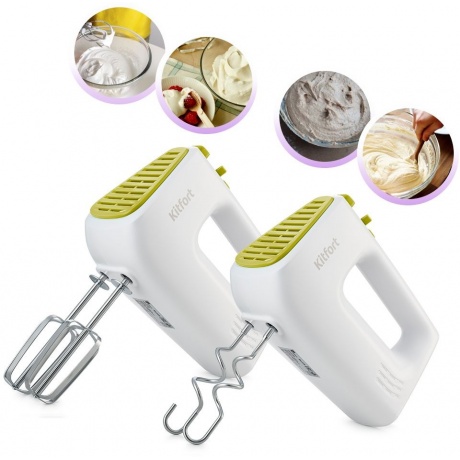 Миксер Kitfort КТ-3067-2 бело-салатовый - фото 5