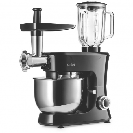 Миксер планетарный Kitfort КТ-3061 1000Вт черный/серебристый