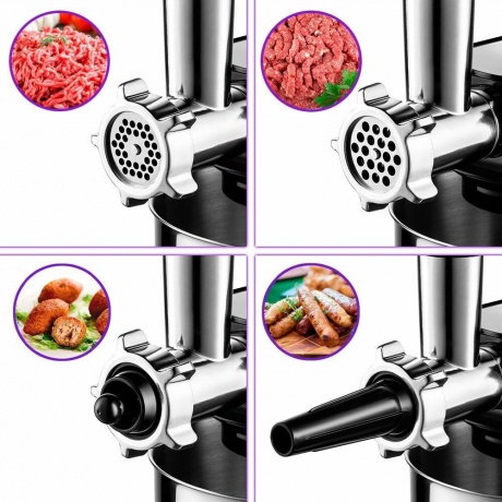 Миксер планетарный Kitfort КТ-3061 1000Вт черный/серебристый - фото 4