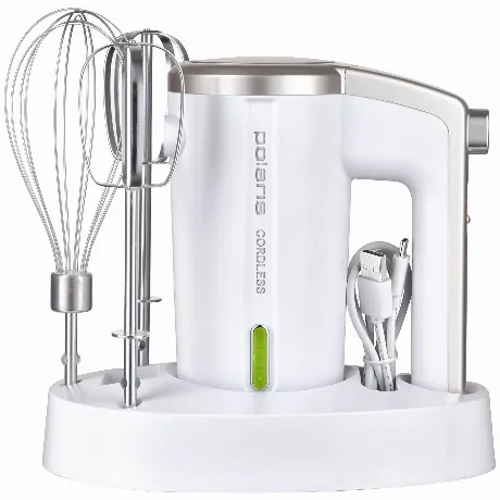 Миксер ручной Polaris PHM 2024 CordLess 200Вт белый