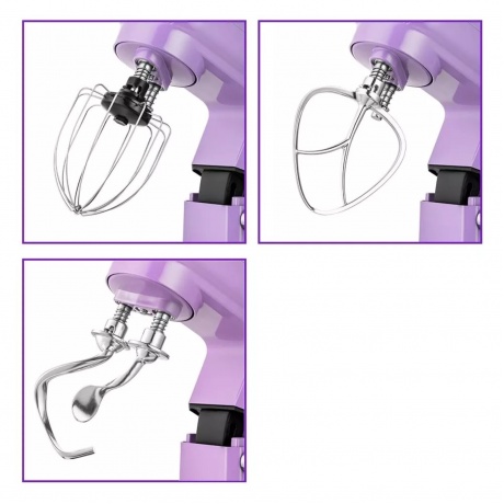 Миксер планетарный Kitfort КТ-3416-3 лавандовый - фото 6