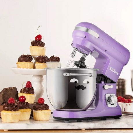 Миксер планетарный Kitfort КТ-3416-3 лавандовый - фото 7