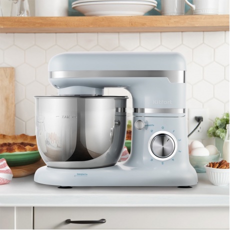 Миксер планетарный Kitfort КТ-3422-1 голубой - фото 3