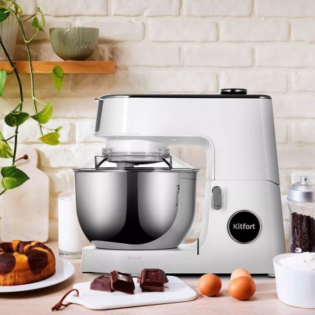 Миксер планетарный Kitfort КТ-3436-2 белый - фото 6