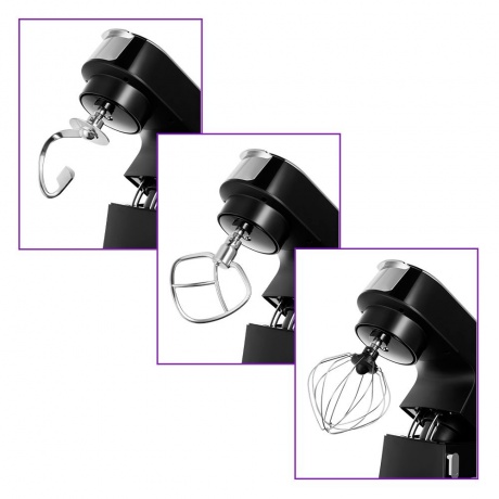 Миксер планетарный Kitfort КТ-3436-1 черный - фото 5