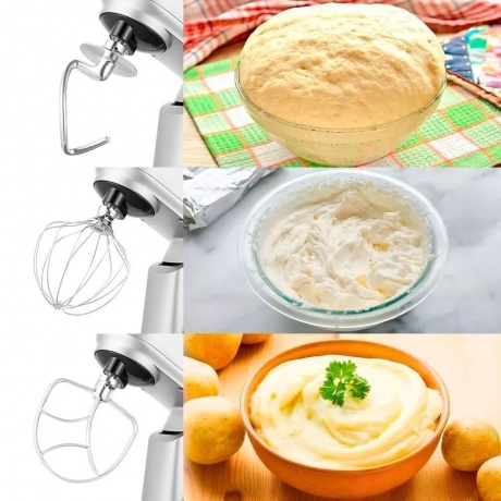 Миксер планетарный цельнометаллический Kitfort КТ-3474 - фото 5