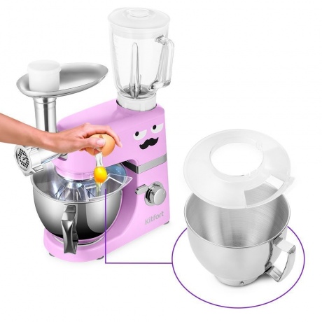 Миксер планетарный цельнометаллический Kitfort КТ-3423-2 сиреневый - фото 2