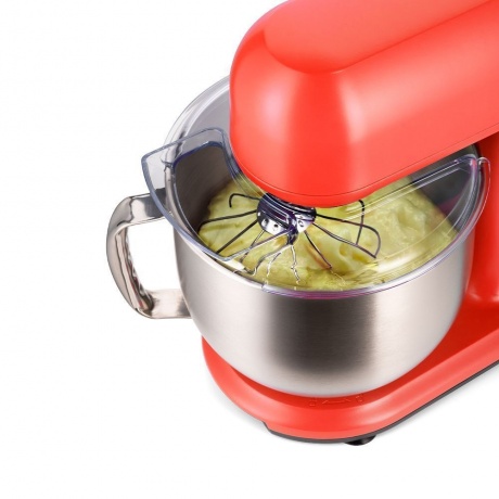 Миксер планетарный цельнометаллический Kitfort КТ-3473-1 красный - фото 6