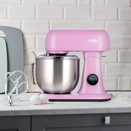 Миксер планетарный цельнометаллический Kitfort КТ-3473-3 лавандовый - фото 4
