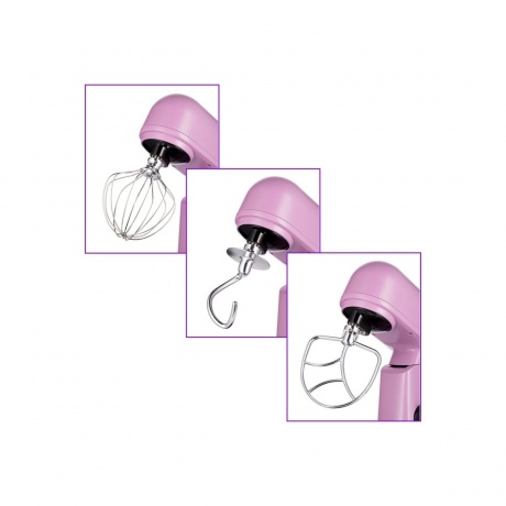 Миксер планетарный цельнометаллический Kitfort КТ-3473-3 лавандовый - фото 5