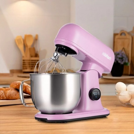 Миксер планетарный цельнометаллический Kitfort КТ-3473-3 лавандовый - фото 6