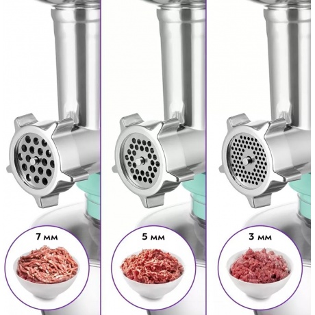 Миксер планетарный цельнометаллический Kitfort КТ-3423-3 лазурный - фото 6