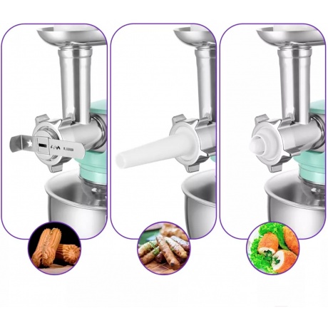 Миксер планетарный цельнометаллический Kitfort КТ-3423-3 лазурный - фото 10