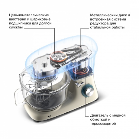 Миксер планетарный Starwind SPM7170 1900Вт гранатовый - фото 21