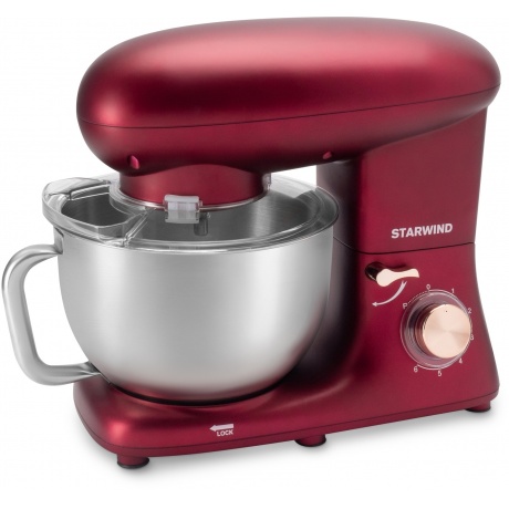 Миксер планетарный Starwind SPM7170 1900Вт гранатовый - фото 8