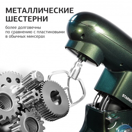Миксер планетарный Starwind SPM7166 1900Вт хамелеон - фото 10