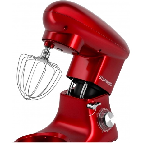 Миксер планетарный Starwind SPM7165 1900Вт красный - фото 5