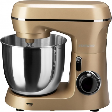 Миксер планетарный Starwind SPM6163 1300Вт золотистый - фото 2