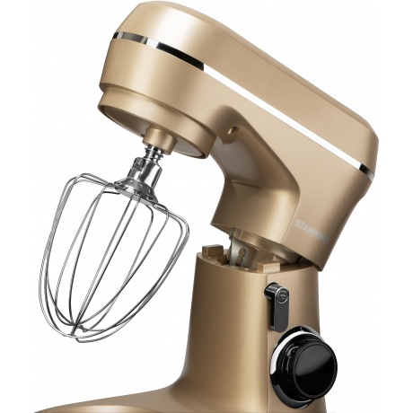 Миксер планетарный Starwind SPM6163 1300Вт золотистый - фото 4