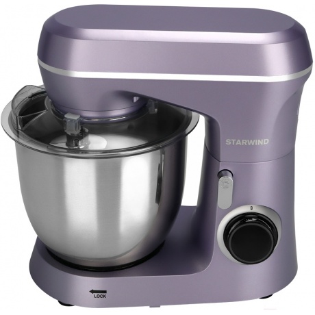 Миксер планетарный Starwind SPM6162 1300Вт лавандовый - фото 4