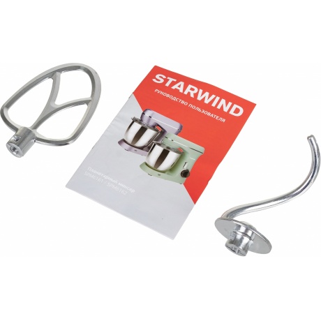 Миксер планетарный Starwind SPM6161 1300Вт мятный - фото 26