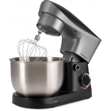 Миксер планетарный Starwind SPM2251 1500Вт черный/серебристый - фото 6