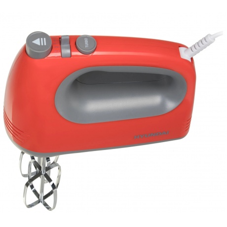 Миксер ручной Hyundai HYM-H4511 500Вт красный/серый - фото 3