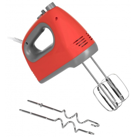 Миксер ручной Hyundai HYM-H4511 500Вт красный/серый - фото 10