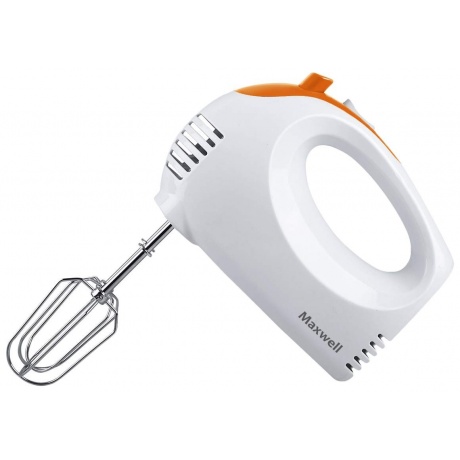 Миксер ручной Maxwell MW-1358 W 300Вт белый/оранжевый