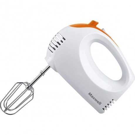 Миксер ручной Maxwell MW-1358 W 300Вт белый/оранжевый