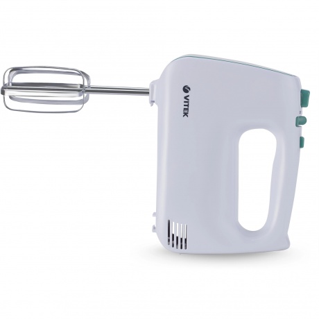 Миксер ручной Vitek VT-1490 600Вт белый/зеленый - фото 3