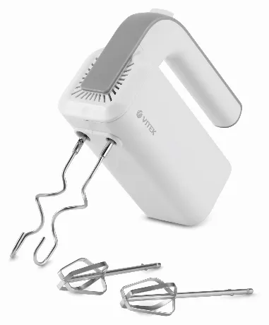 Миксер ручной Vitek VT-1420 400Вт белый/серебристый