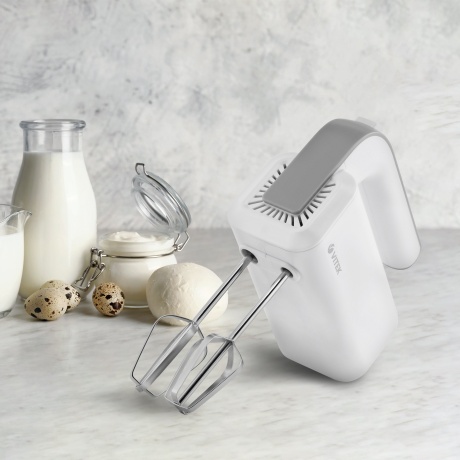 Миксер ручной Vitek VT-1420 400Вт белый/серебристый - фото 5