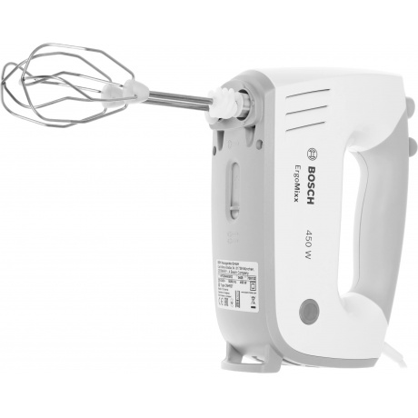 Миксер Bosch MFQ36460S с чашей, 450Вт белый/серый - фото 9