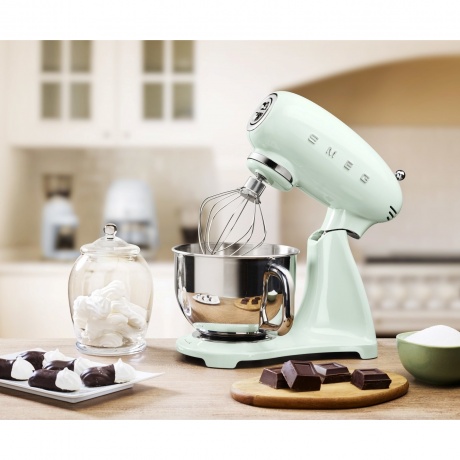 Миксер планетарный Smeg SMF03PGEU пастельный зеленый - фото 5