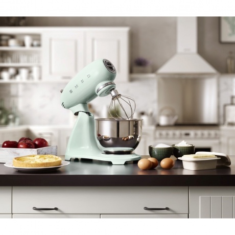 Миксер планетарный Smeg SMF03PGEU пастельный зеленый - фото 6