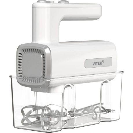 Миксер ручной Vitek VT-HM5005 800Вт белый/серебристый - фото 2